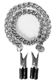 
Прищепки для сосков Block Busters Nipple Clamps с цепью фото в интим магазине Love Boat