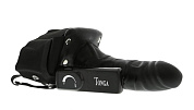 Мужской фаллопротез с вибрацией ROBOTIC MALE STRAP-ON BLACK - 17 см. фото в интим магазине Love Boat