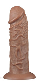 Коричневый фаллоимитатор Cubby dildo - 26,6 см. фото в интим магазине Love Boat