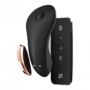 Чёрный вибромассажер в трусики Little Secret фото в интим магазине Love Boat