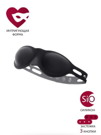 Черная плотная силиконовая маска 