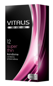 Ультратонкие презервативы VITALIS PREMIUM super thin - 12 шт. фото в интим магазине Love Boat