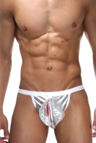 Ролевые трусы с серебристой коброй фото в интим магазине Love Boat