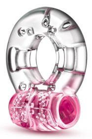 Розовое эрекционное виброкольцо Arouser Vibrating C-Ring фото в интим магазине Love Boat