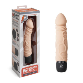 Телесный вибратор-реалистик 6.5  Girthy Realistic Vibrator - 19 см. фото в интим магазине Love Boat