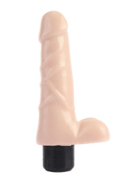 Телесный вибратор-реалистик Pleasure Vibrator - 19 см. фото в интим магазине Love Boat