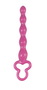 Розовая анальная цепочка Clover Anal Rod - 18 см. фото в интим магазине Love Boat