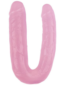 Розовый двусторонний фаллоимитатор 17.7 Inch Dildo - 22,5 см. фото в интим магазине Love Boat