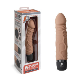 Кофейный вибратор-реалистик 6.5  Girthy Realistic Vibrator - 19 см. фото в интим магазине Love Boat