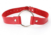 
Красный кожаный кляп с кольцом фото в интим магазине Love Boat