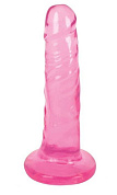 Розовый фаллоимитатор Slim Stick Dildo - 15,2 см. фото в интим магазине Love Boat
