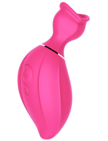 Розовый вакуумный стимулятор клитора Lip Love фото в интим магазине Love Boat