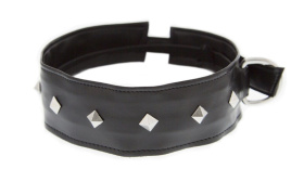 
Полиуретановый ошейник с пуклями Collar with Studs фото в интим магазине Love Boat