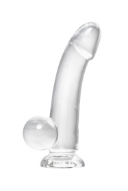 Прозрачный реалистичный фаллоимитатор Cryst - 15 см. фото в интим магазине Love Boat