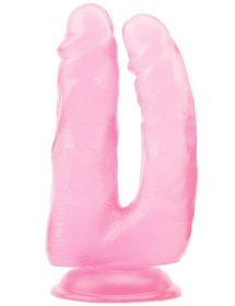 Розовый анально-вагинальный фаллоимитатор 14 Inch Dildo - 18 см. фото в интим магазине Love Boat