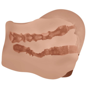 Карамельный мастурбатор-полуторс Mila с вибрацией
