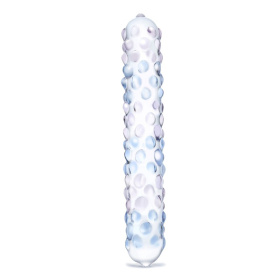 Двухцветный стик Purple Rose Nubby - 17,5 см. фото в интим магазине Love Boat