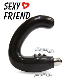 Вибростимулятор простаты Sexy Friend черного цвета фото в интим магазине Love Boat