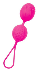 Розовые рельефные вагинальные шарики со шнурком фото в интим магазине Love Boat