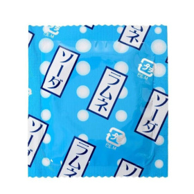 Презервативы Sagami Studded Lemonade с ароматом лимонада - 5 шт.