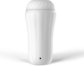 Белый вибромастурбатор Robin - 19,8 см.