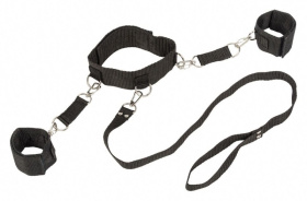
Ошейник с наручниками Bondage Collection Collar and Wristbands Plus Size фото в интим магазине Love Boat