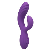 Фиолетовый вибромассажер-кролик Stella Liquid Silicone “C” Curve - 19 см. фото в интим магазине Love Boat
