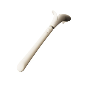 Бежевый двусторонний вибромассажёр Calla