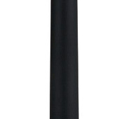 Черный гладкий вибромассажер Aqua Silk - 15,5 см.