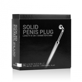 Уретральный стимулятор Sinner Curved Penis Plug - 9 см.