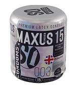 Экстремально тонкие презервативы MAXUS Extreme Thin - 15 шт. фото в интим магазине Love Boat