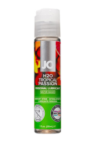 Лубрикант на водной основе с ароматом тропических фруктов JO Flavored Tropical Passion - 30 мл. фото в интим магазине Love Boat