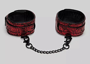 
Красно-черные оковы Reversible Faux Leather Ankle Cuffs фото в интим магазине Love Boat