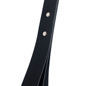 Черный мини-пэддл из трех слоев кожи - 25 см.