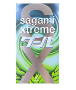 Презервативы Sagami Xtreme Mint с ароматом мяты - 10 шт. фото в интим магазине Love Boat