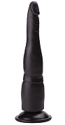 Чёрный анальный фаллоимитатор на подошве-присоске - 18,5 см. фото в интим магазине Love Boat