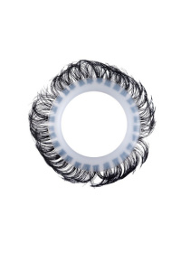 Эластичное эрекционное колечко с черными «ресничками»