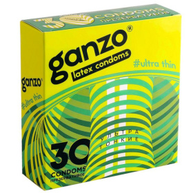 Ультратонкие презервативы Ganzo Ultra thin - 30 шт. фото в интим магазине Love Boat