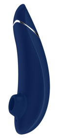 Синий бесконтактный клиторальный стимулятор Womanizer Premium фото в интим магазине Love Boat