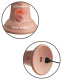 Телесный вибратор-реалистик 8  Vibrating Silicone Dual Density Cock - 22 см.
