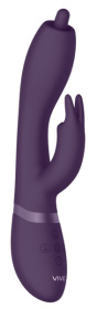 Фиолетовый вибромассажер-кролик Nilo - 22 см. фото в интим магазине Love Boat