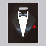 Пакет «Смокинг» полиэтиленовый с вырубной ручкой (30х40 см) фото в интим магазине Love Boat