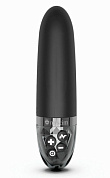 
Черный вибратор с электростимуляцией Sleak Freak - 14 см. фото в интим магазине Love Boat