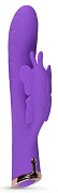 Фиолетовый вибратор-кролик The Princess Butterfly Vibrator - 20,5 см. фото в интим магазине Love Boat