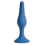 Синяя анальная пробка Gravity S - 10,5 см. фото в интим магазине Love Boat