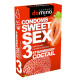 Презервативы для орального секса DOMINO Sweet Sex с ароматом клубничного коктейля  - 3 шт.
