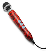 Красно-черный жезловый вибратор Doxy Die Cast 3 с розами фото в интим магазине Love Boat