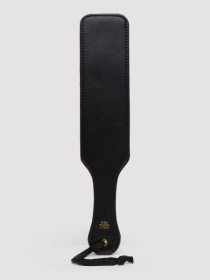 
Черная шлепалка Bound to You Faux Leather Spanking Paddle - 38,1 см. фото в интим магазине Love Boat