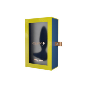 Синий анальный вибратор Little Rocket II + APP