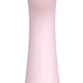 Нежно-розовый вибратор LISA с рельефной головкой - 19,3 см.